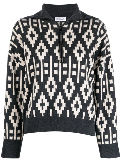 Graphic Knited Sweatshirt