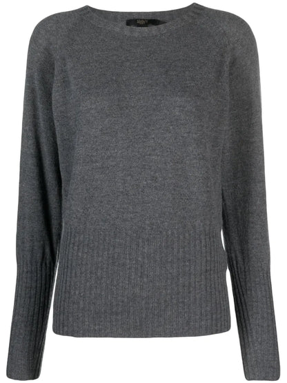 Ribbed Crew-Neck Jumper