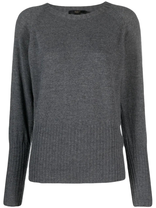 Ribbed Crew-Neck Jumper