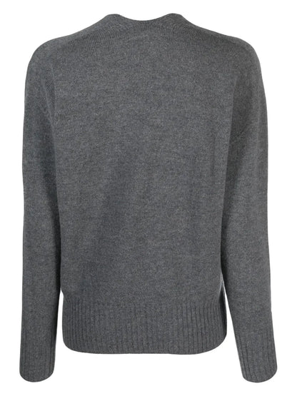 Drop-Shoulder V-Neck Jumper