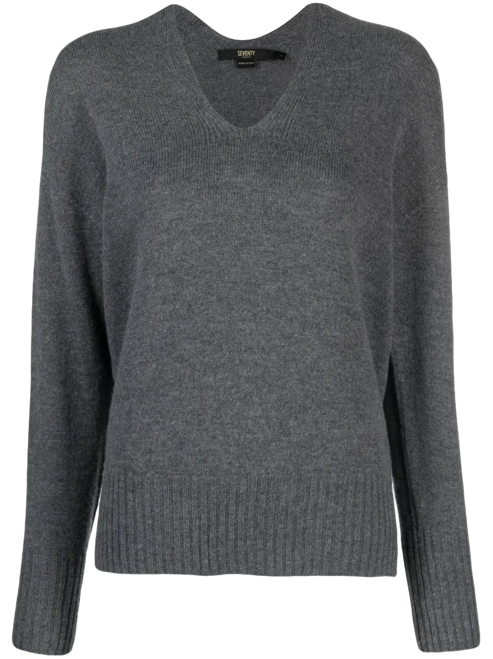 Drop-Shoulder V-Neck Jumper
