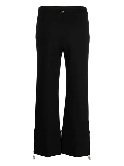Cropped Flared Trousers