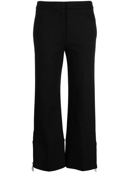 Cropped Flared Trousers