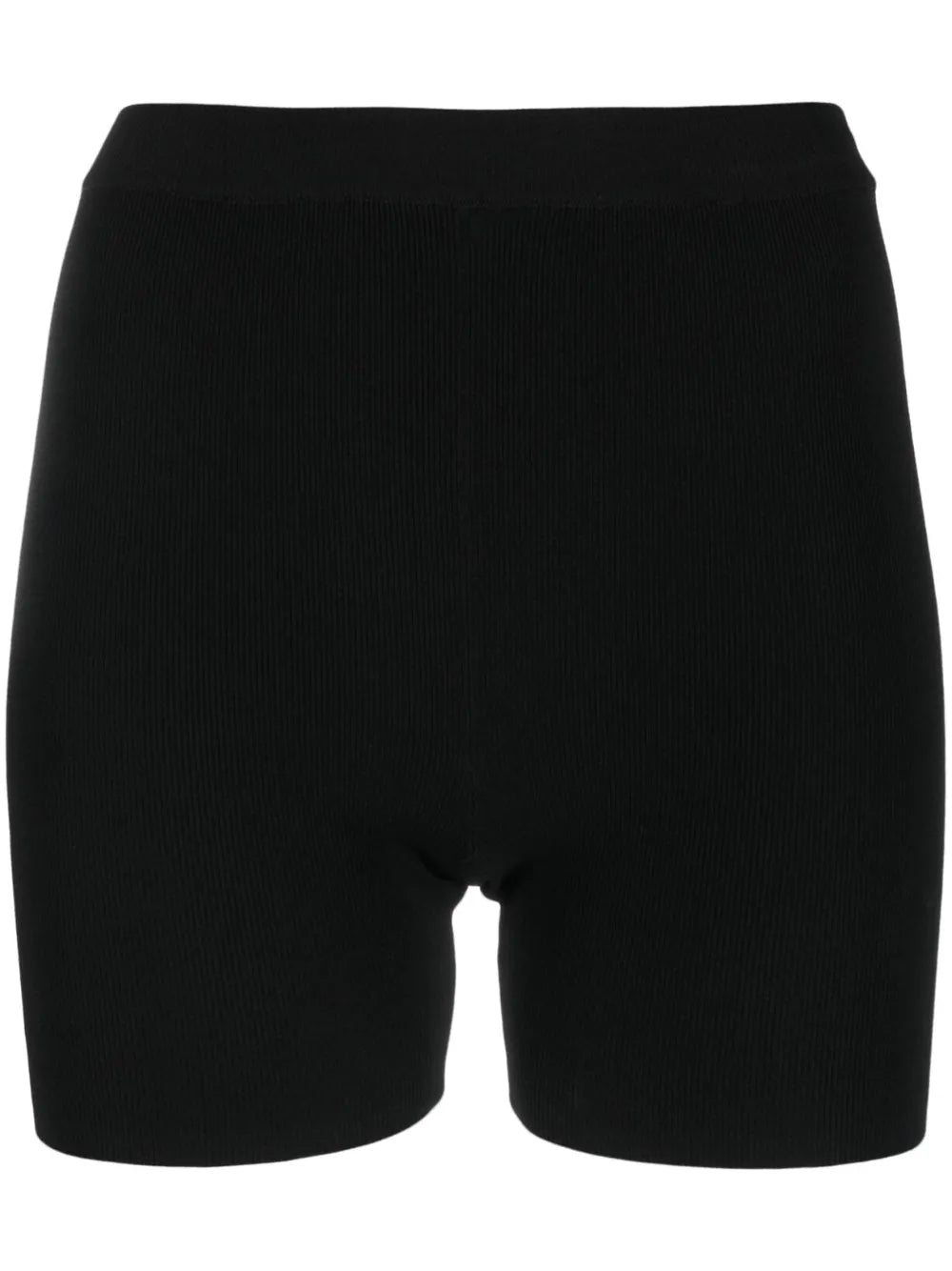 Ribbed-Knit Biker Shorts
