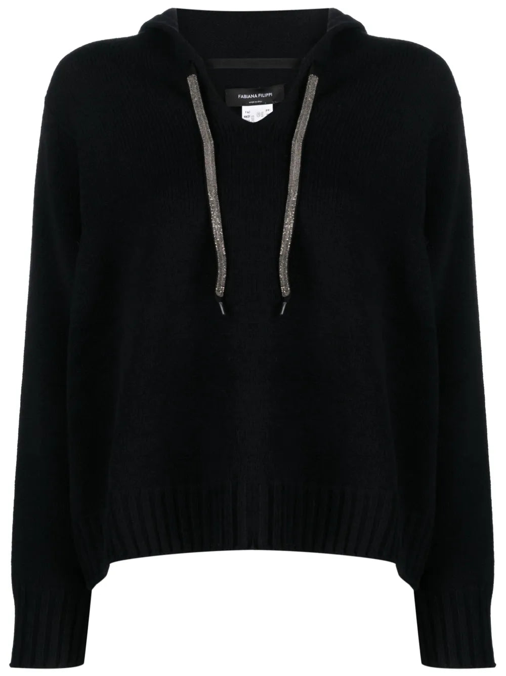 Hooded V-Neck Jumper
