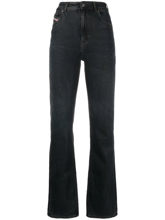 Logo-Patch Cotton Jeans