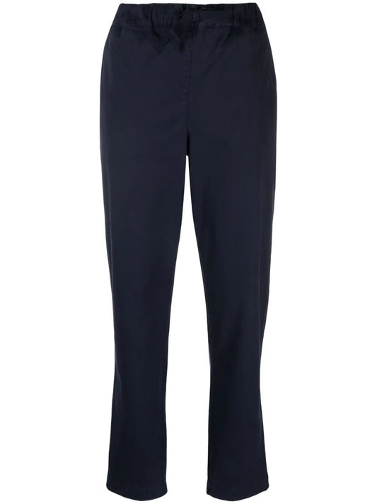 Twill Drawstring Tapered Trousers
