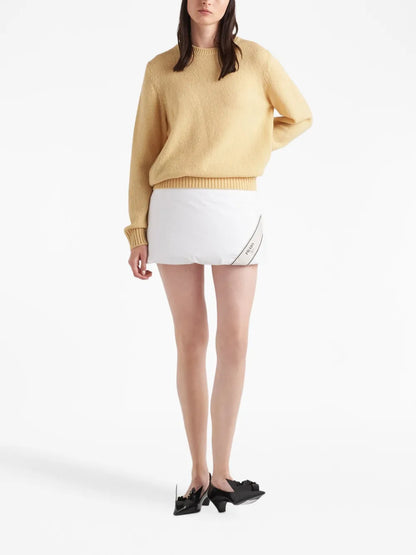 Triangle-Logo Wool Jumper
