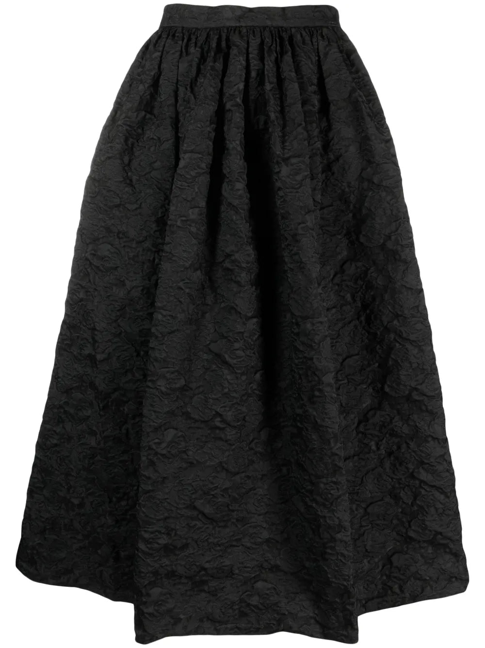 Textured A-Line Skirt