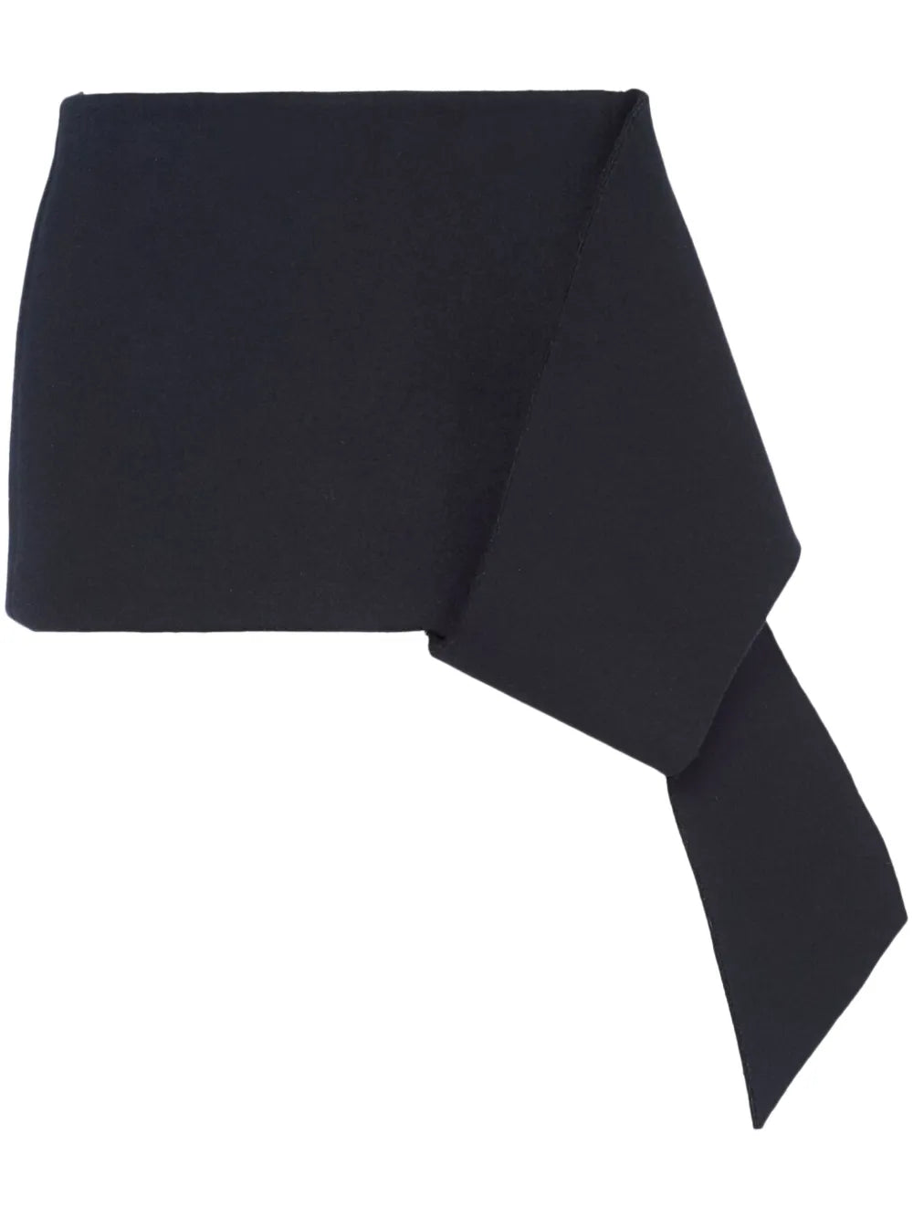 Asymmetric-Hem Mini Skirt
