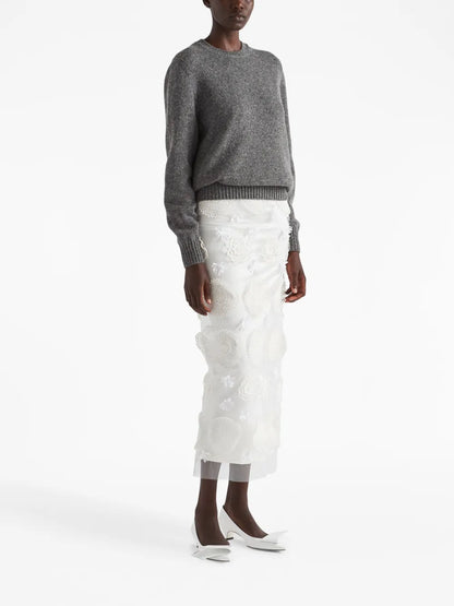 Triangle-Logo Wool Jumper