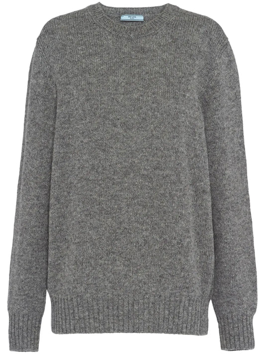 Triangle-Logo Wool Jumper