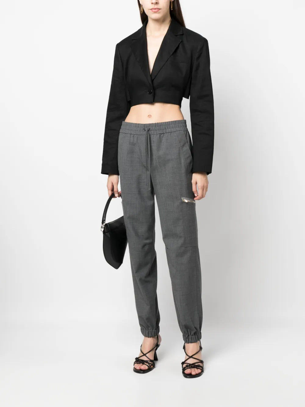 Tapered Drawstring Trousers