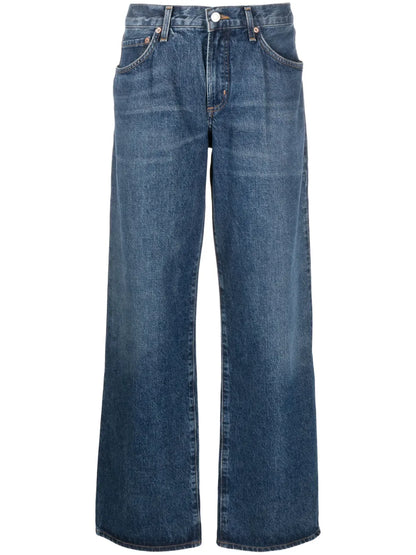 High-Rise Straight-Leg Jeans