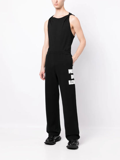 Heart Text-Print Track Pants