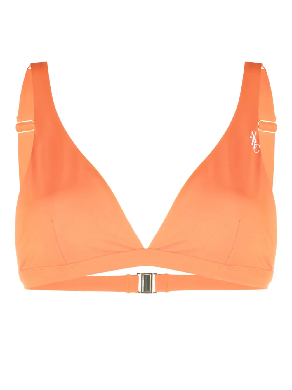 Logo-Print Triangle Bikini Top
