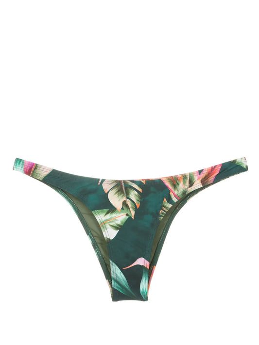 Nikita Leaf-Print Bikini Bottoms