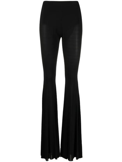 Stretch-Jersey Flared Trousers