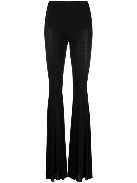 Stretch-Jersey Flared Trousers