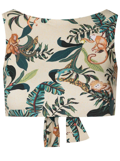 Iola Graphic-Print Bikini Top