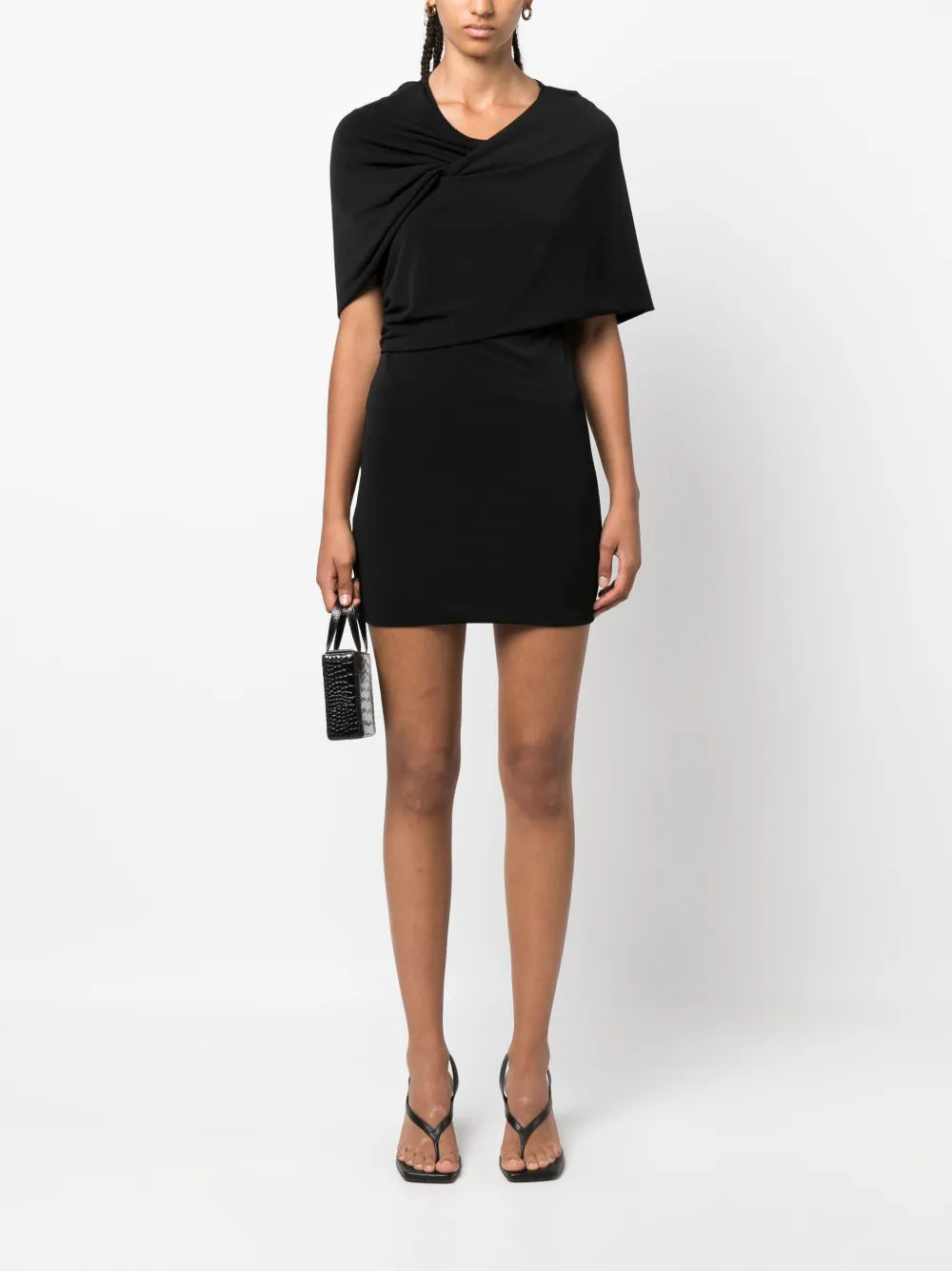 Twist-Detail Sleeveless Minidress