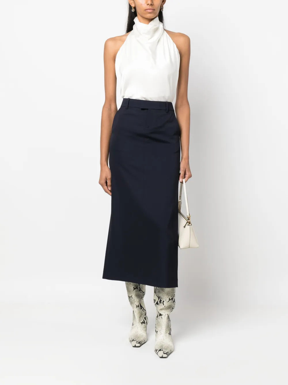 Virgin Wool Pencil Skirt