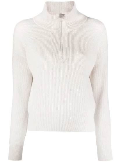 Half-Zip Cashmere Jumper