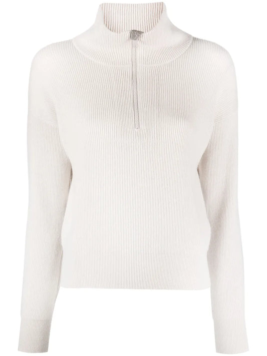 Half-Zip Cashmere Jumper