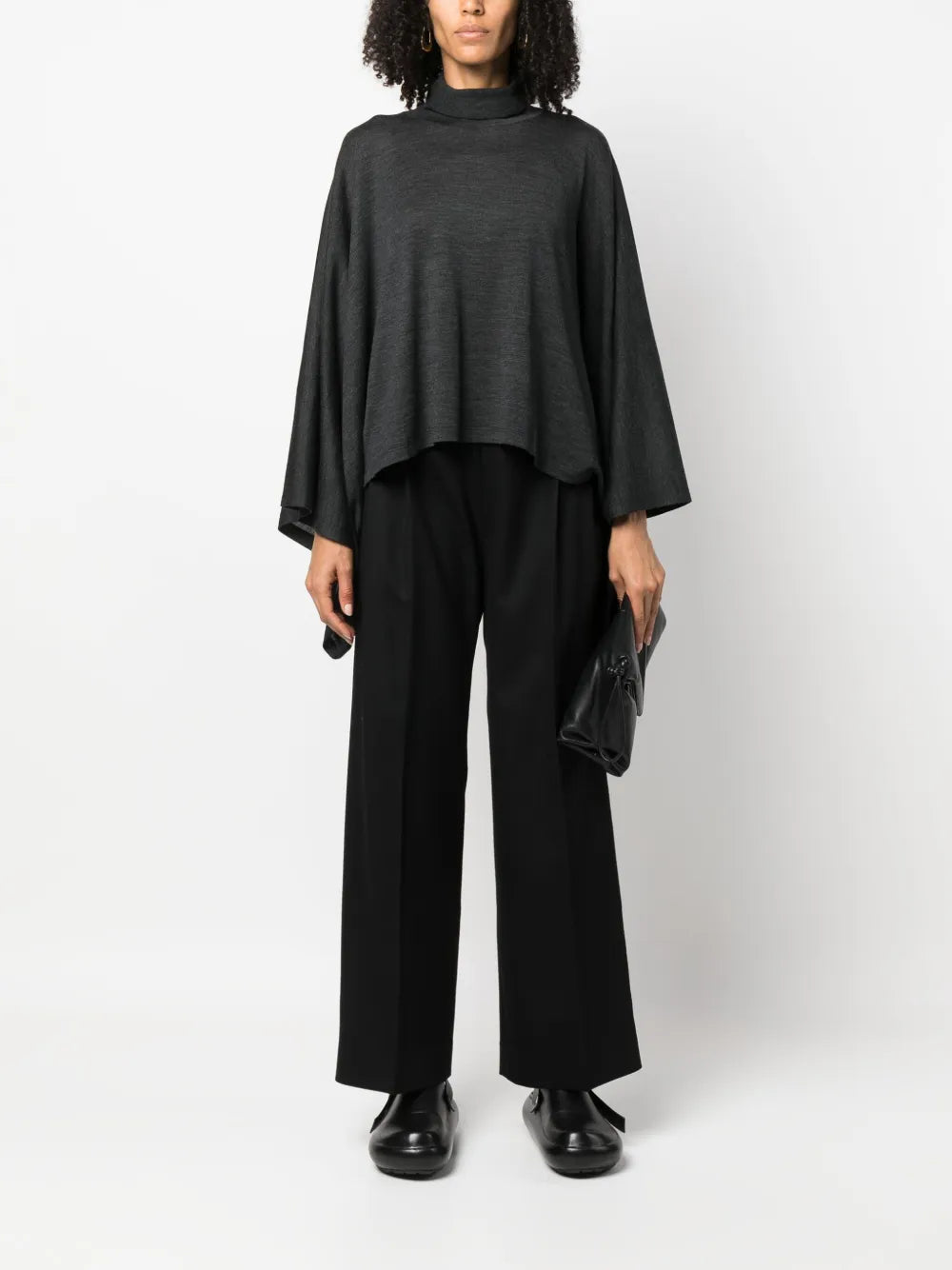 Mock-Neck Wool Jumper
