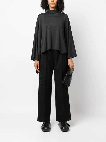 Mock-Neck Wool Jumper