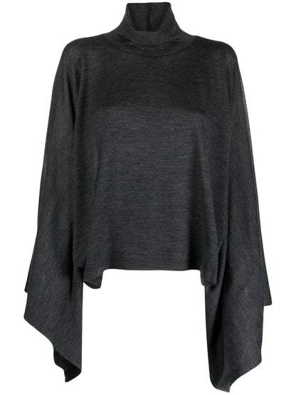 Mock-Neck Wool Jumper
