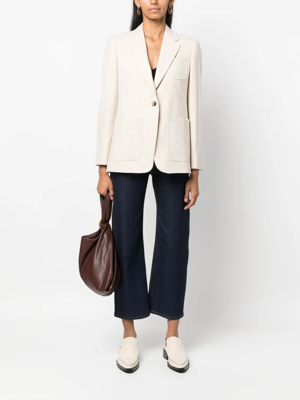 Vitalba Cashmere Single-Breasted Blazer