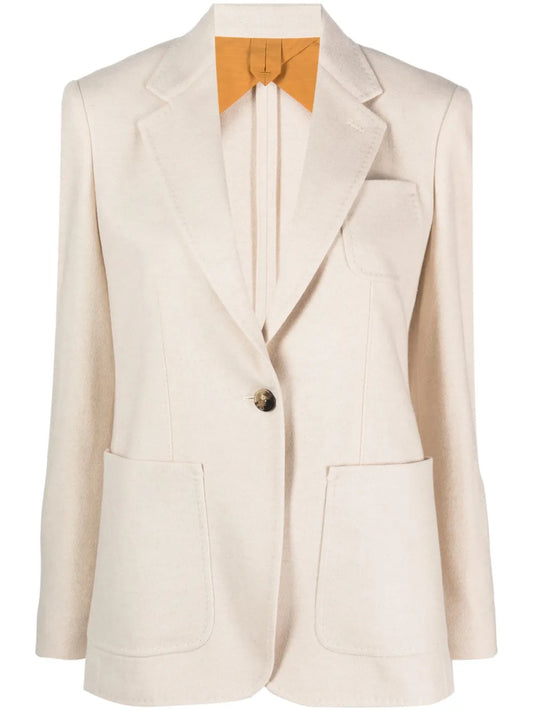 Vitalba Cashmere Single-Breasted Blazer
