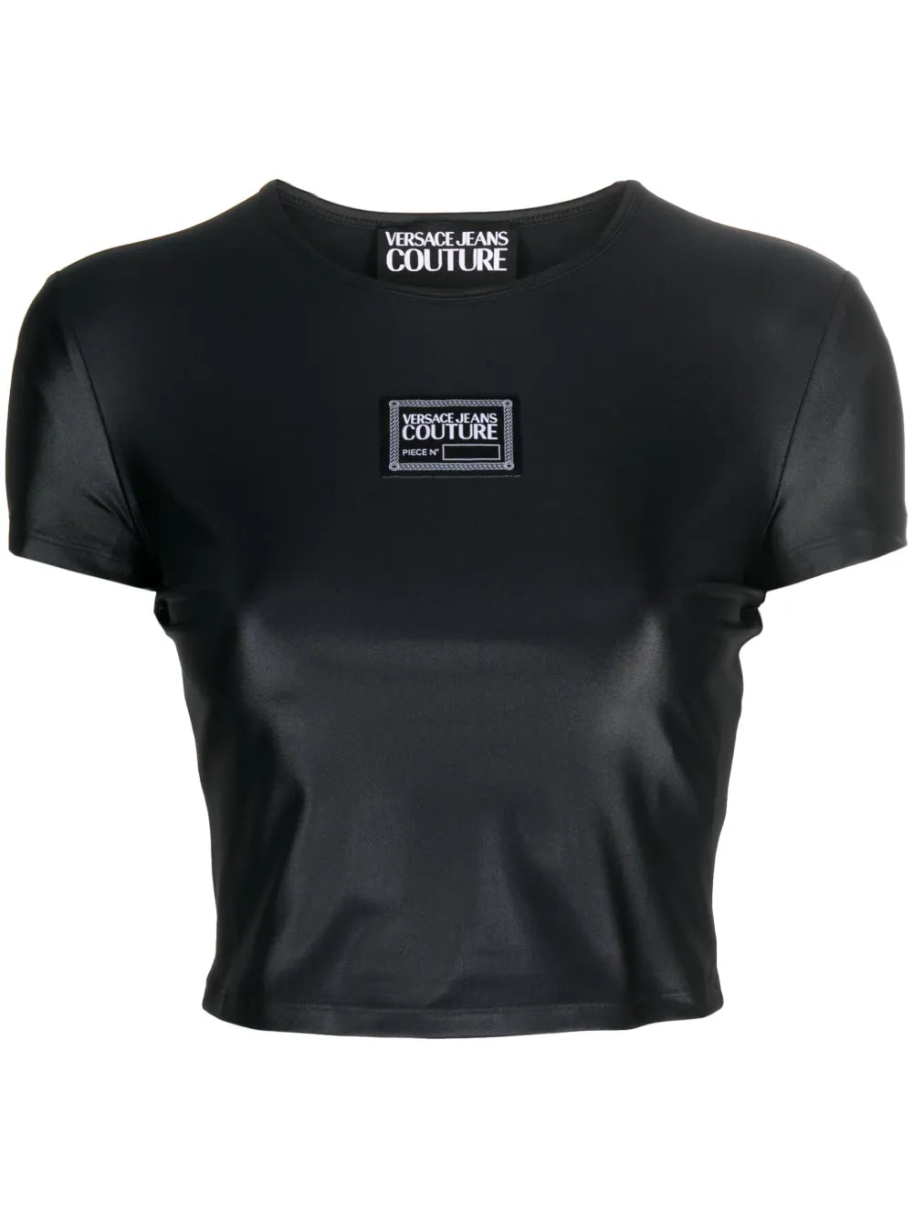 Logo-Patch Cropped T-Shirt
