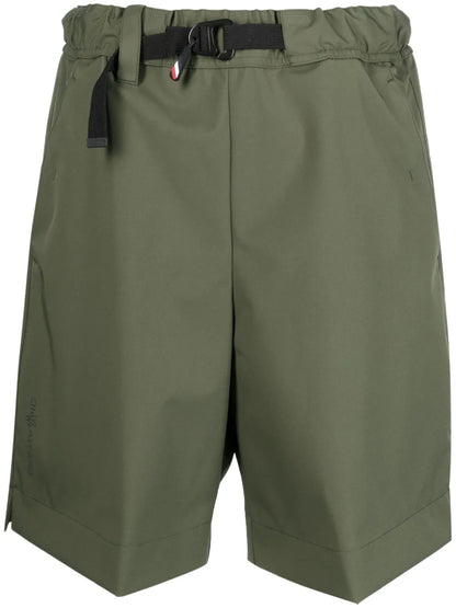 Belted Knee-Length Shorts