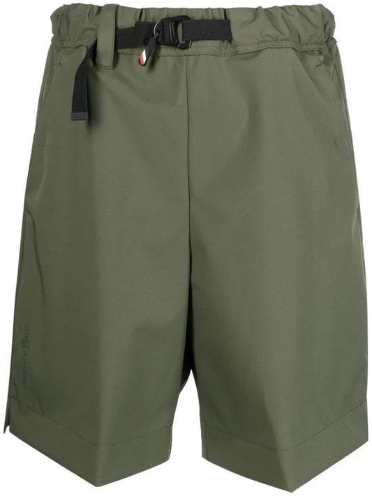 Belted Knee-Length Shorts
