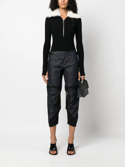 Low-Rise Cropped-Leg Jeans