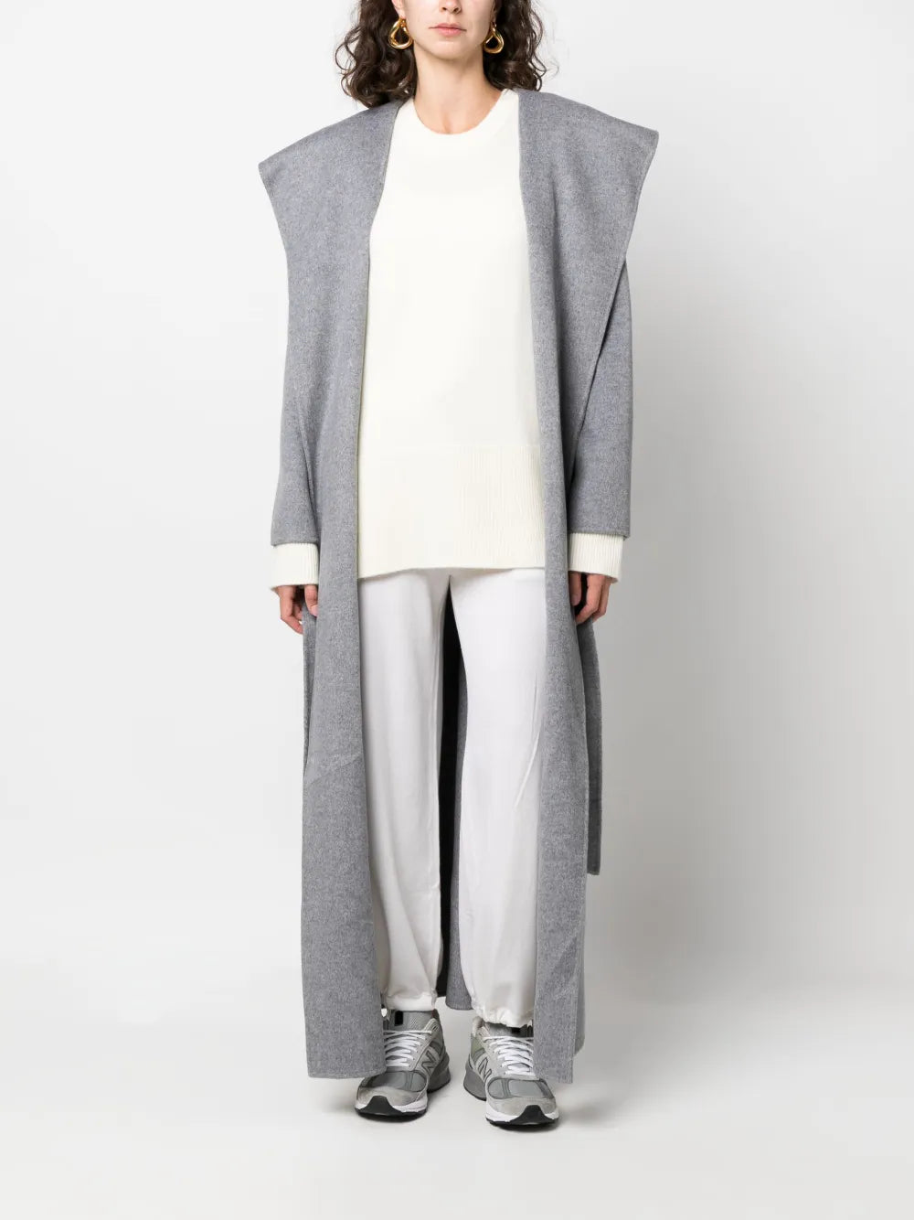 Hooded Cashmere Maxi Coat