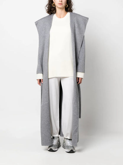Hooded Cashmere Maxi Coat