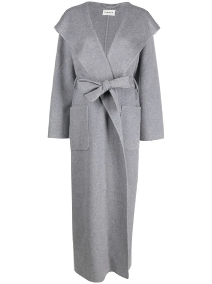 Hooded Cashmere Maxi Coat