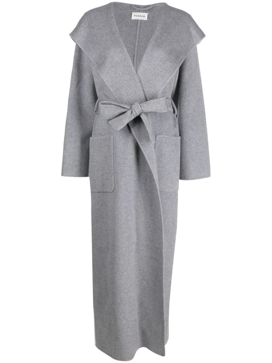 Hooded Cashmere Maxi Coat