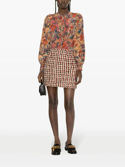 Philipa Floral-Print Silk Blouse