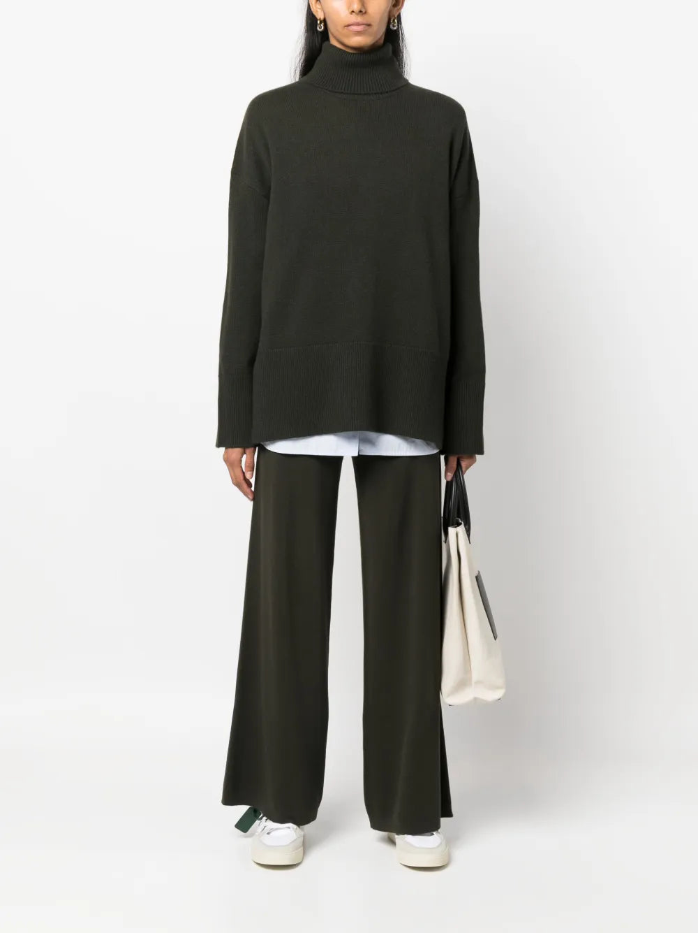 Roll-Neck Wool-Cashmere Jumper