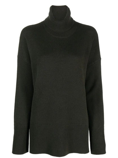 Roll-Neck Wool-Cashmere Jumper
