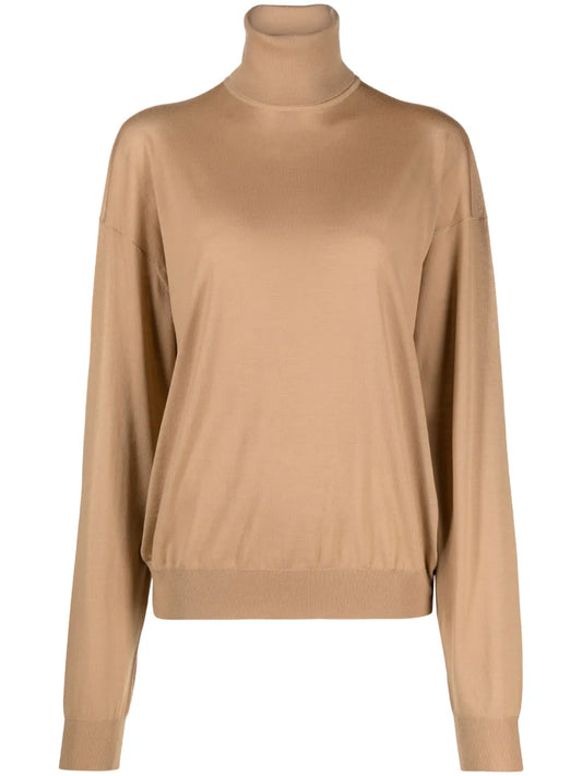 Roll-Neck Wool Jumper