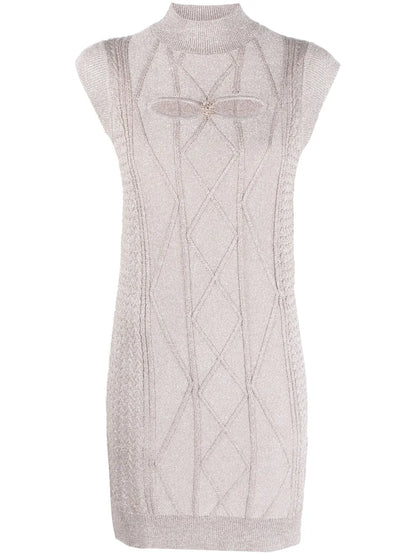 Cut-Out Lurex Minidress