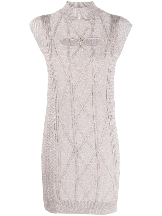 Cut-Out Lurex Minidress