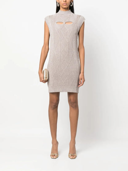 Cut-Out Lurex Minidress
