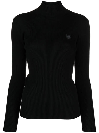 Logo-Embroidered Roll-Neck Jumper