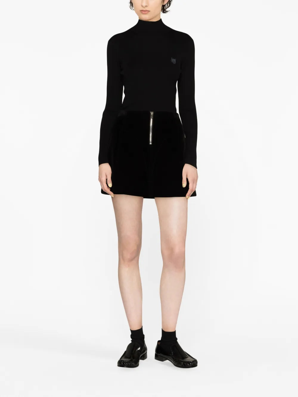 Logo-Embroidered Roll-Neck Jumper
